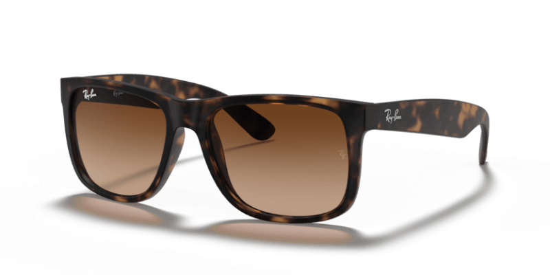 Muške sunčane naočale RAY BAN JUSTIN RB4165 710: havana okvir, smeđa gradual  stakla