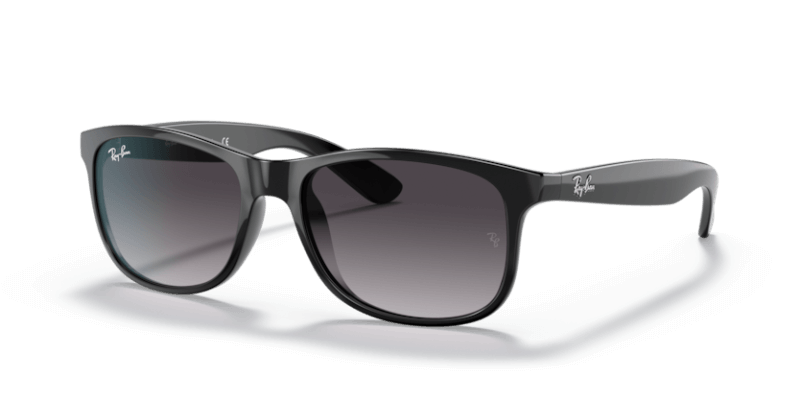 Muške sunčane naočale RAY BAN ANDY RB4202 601 8G: crni okvir, siva gradual  stakla