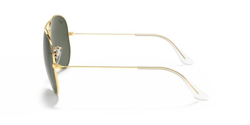 Unisex sunčane naočale RAY BAN AVIATOR LARGE METAL RB3026 L2846: zlatni okvir, zelena  stakla