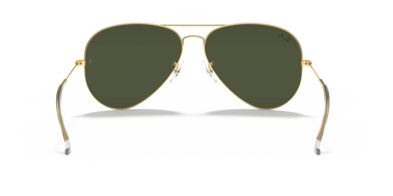 Unisex sunčane naočale RAY BAN AVIATOR LARGE METAL RB3026 L2846: zlatni okvir, zelena  stakla