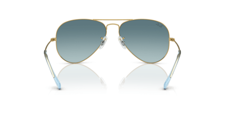 Unisex sunčane naočale RAY BAN AVIATOR LARGE METAL RB3025 001 3M: zlatni okvir, plava gradual  stakla