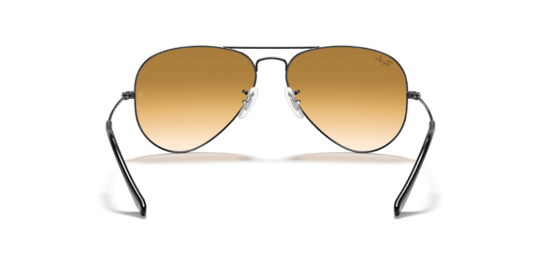 Unisex sunčane naočale RAY BAN AVIATOR LARGE METAL RB3025: gun metal okvir, smeđa gradual  stakla