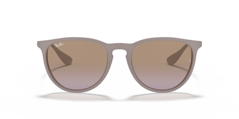 Unisex sunčane naočale RAY BAN ERIKA RB4171 600068: bež okvir, ljubičasta gradual  stakla